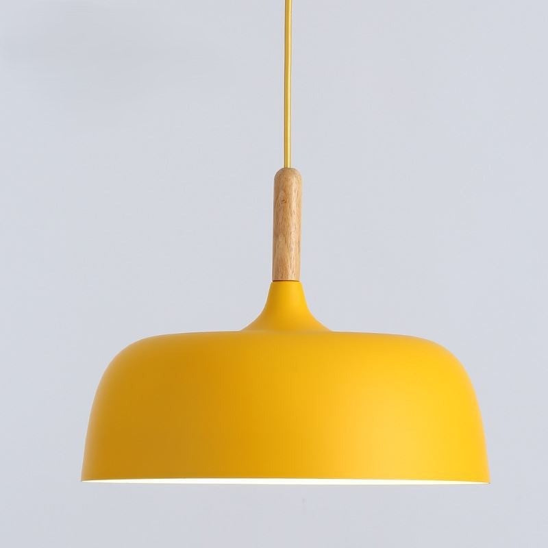 Norvik Scandinavian Lid-Shade Pendant Light