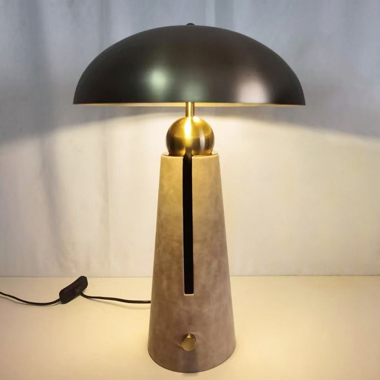 Thyra Dome-Top Sculptural Table Lamp