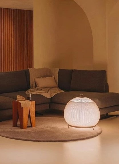 Hinnori Knitted Fabric Shade Floor Lamp