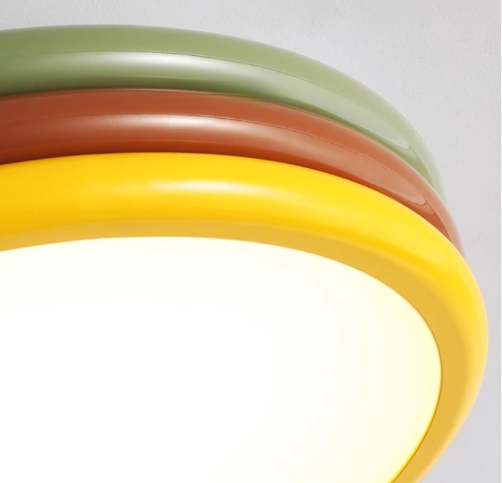 Yupizza Modern Colourful Ring Stacks Ceiling Lamp