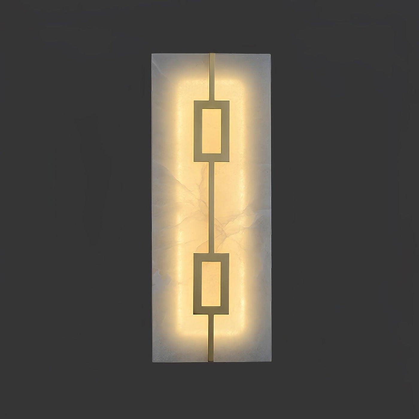 Square Alabaster Wall Lamp