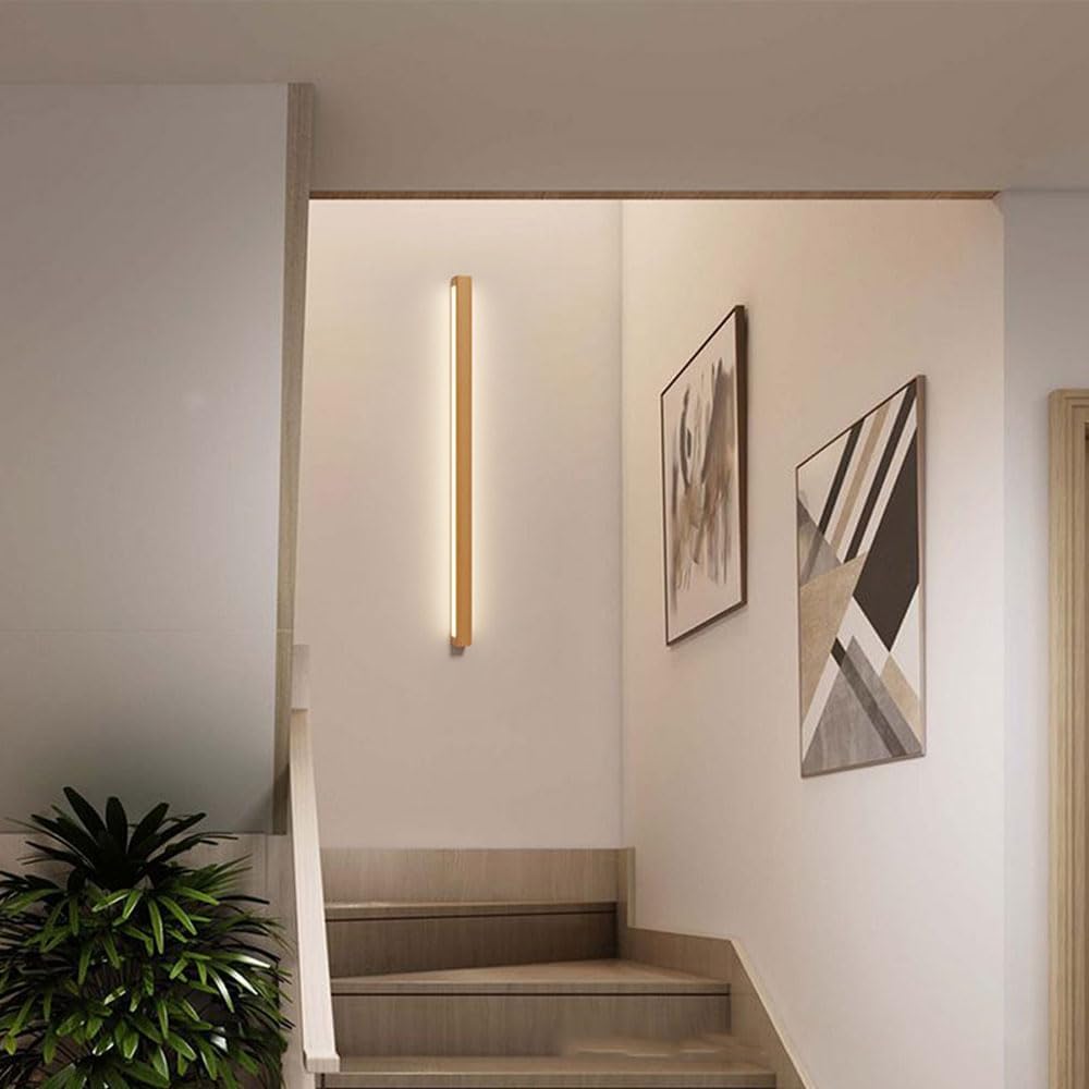 Absalomit Scandinavian Wooden Sleek Bar Wall Lamp