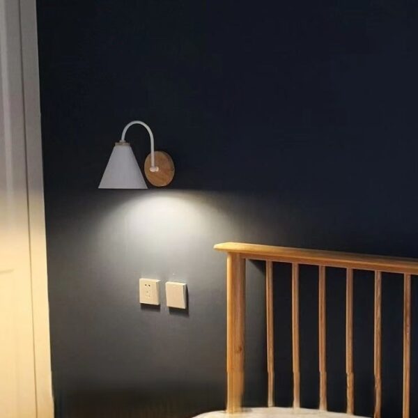 Malrik Scandinavian Cone Curve Wall Light