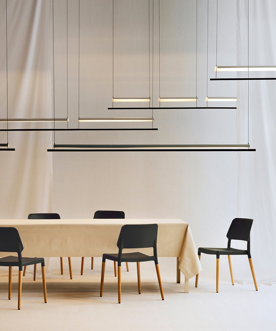 Eyvindur Linear Line And Thin Sheet Pendant Lamp