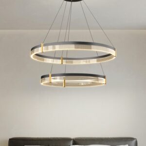 Sigrid Halo Tiered Ring Pendant Light