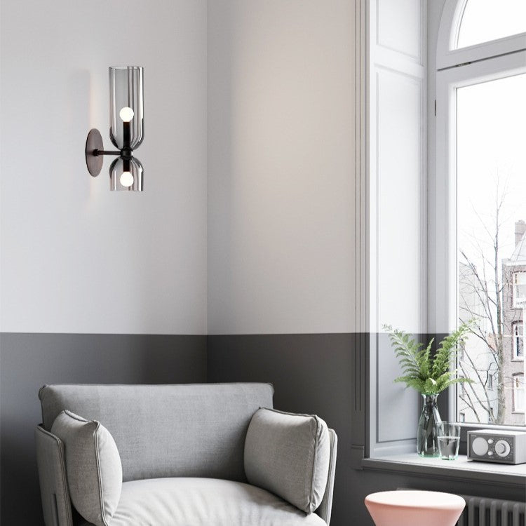 Lowewa Twin-head Glass Wall Lamp