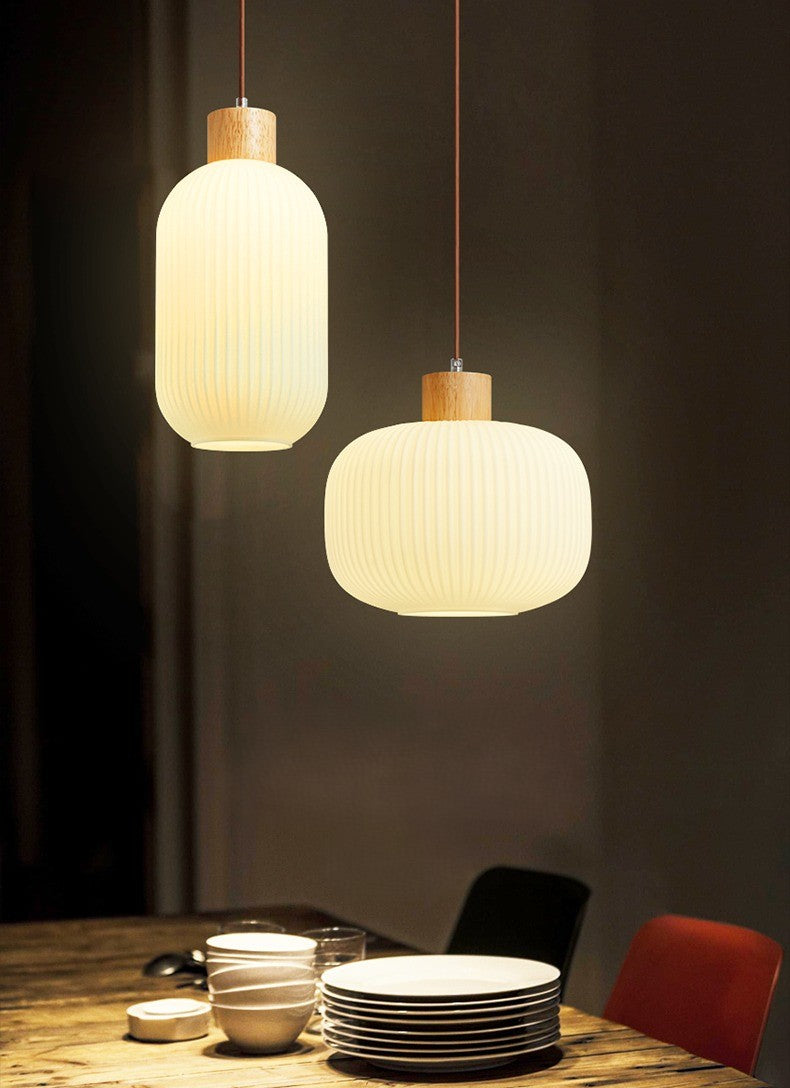 Durelle Ribbed Glass Pendant Light