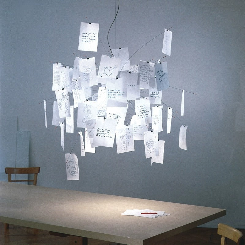 Zelmer Artistic Paper Notes Frenzy Chandelier Light