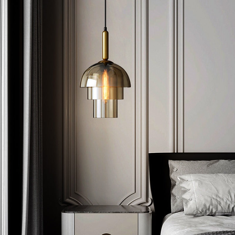 Thenvor Amber Mist Pendant Light