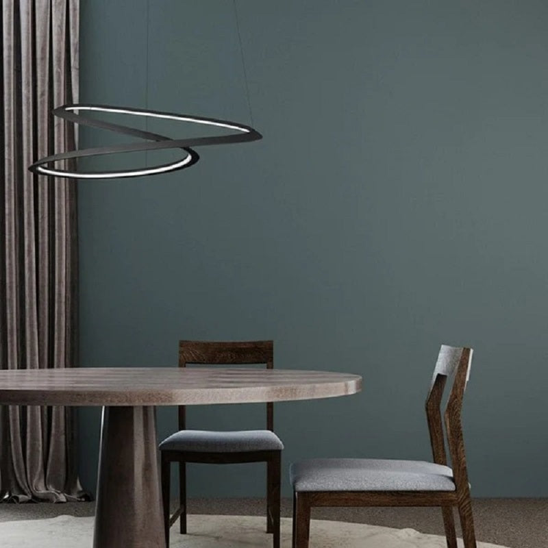 Sundström Modern Infinite Loop Organic Flow Pendant Lamp