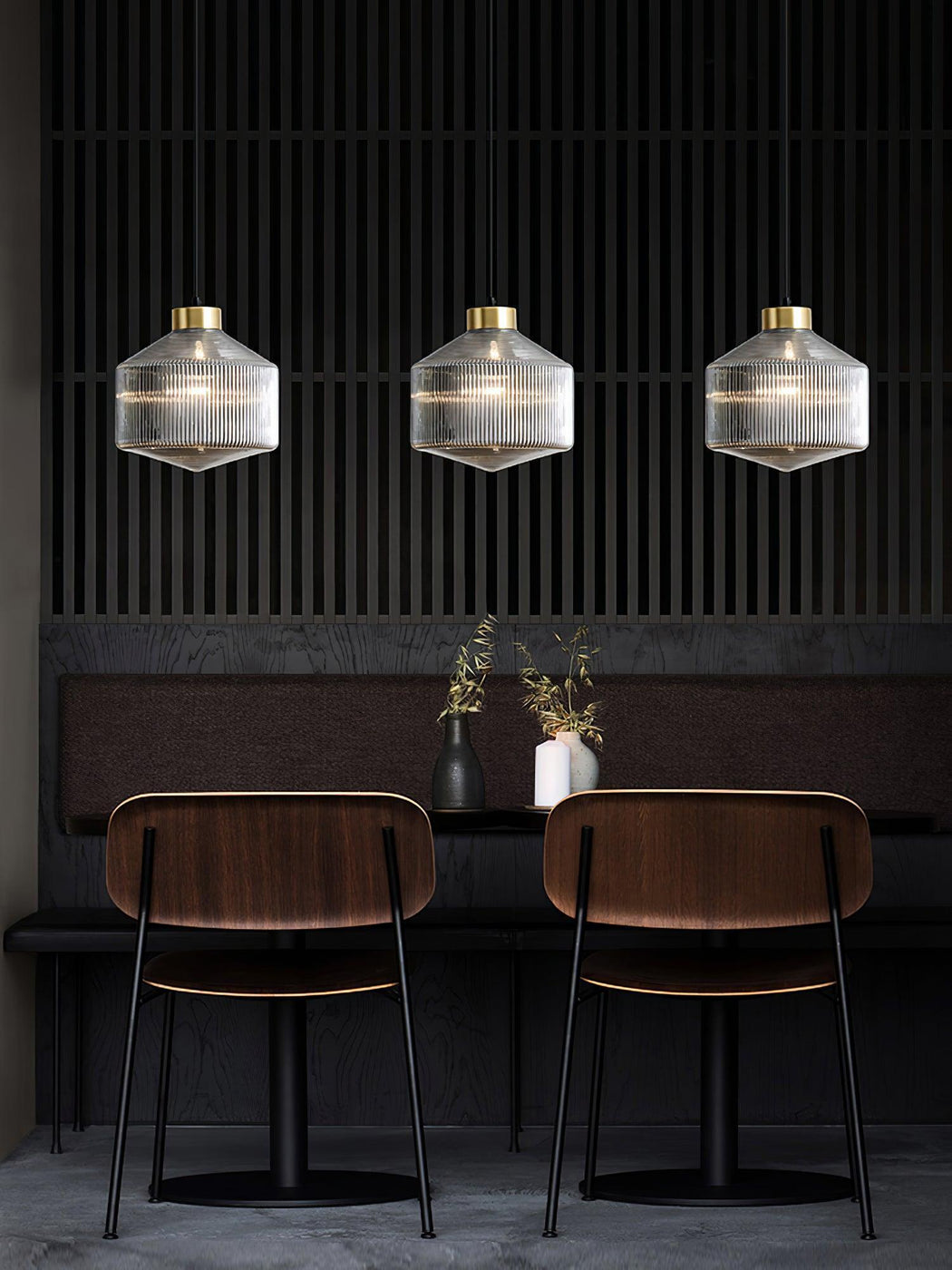 Striped Spinning Top Pendant Light