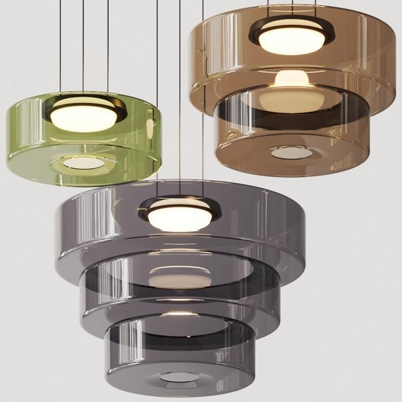 Averin Futuristic Mist Ring Pendant Light
