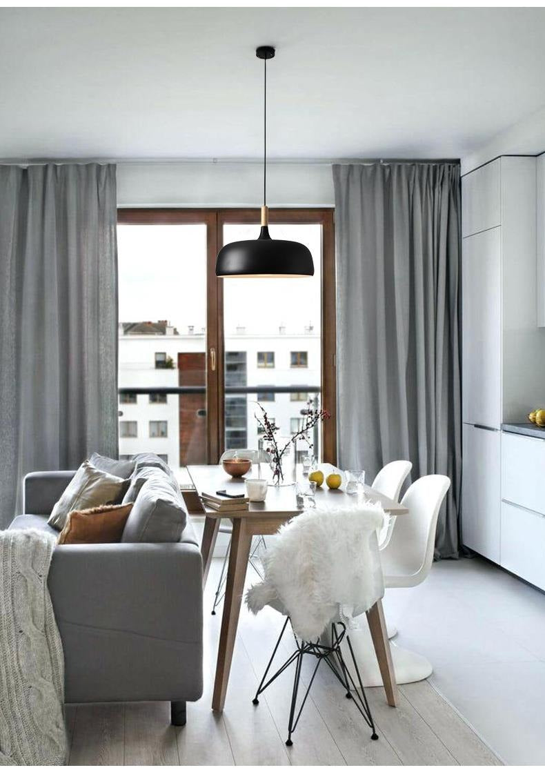 Norvik Scandinavian Lid-Shade Pendant Light