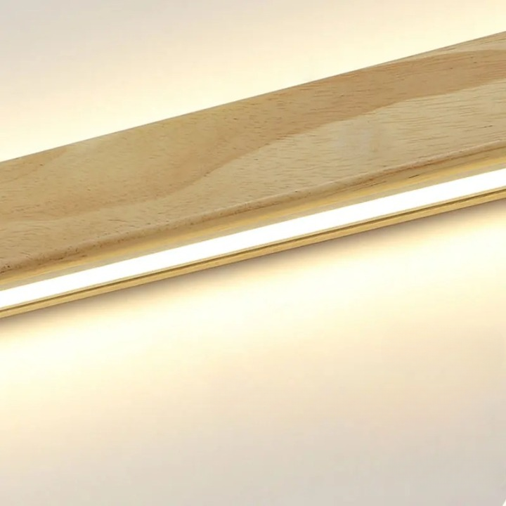 Absalomit Scandinavian Wooden Sleek Bar Wall Lamp