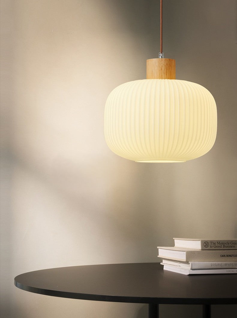 Durelle Ribbed Glass Pendant Light