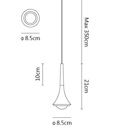 Sylvester Meteor Shower Drop Pendant Lamp