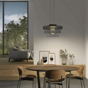 Averin Futuristic Mist Ring Pendant Light