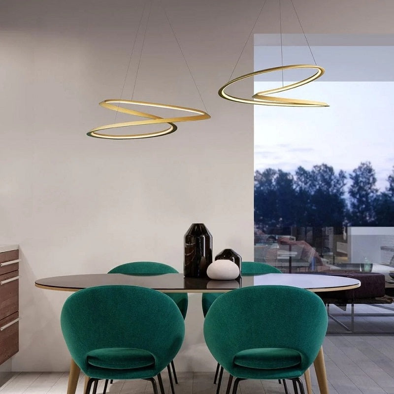 Sundström Modern Infinite Loop Organic Flow Pendant Lamp