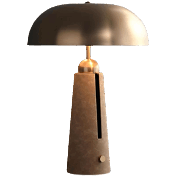 Thyra Dome-Top Sculptural Table Lamp