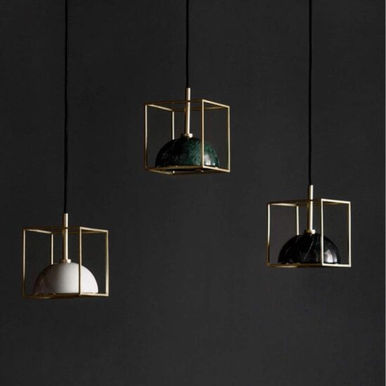 Cuubisor Modern Marble Cube Rules Pendant Lamp