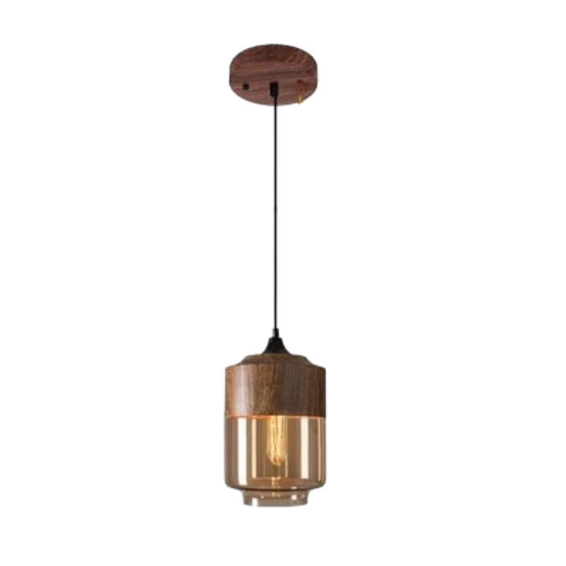 Emblari Scandinavian Glass Jar Pendant Lamp