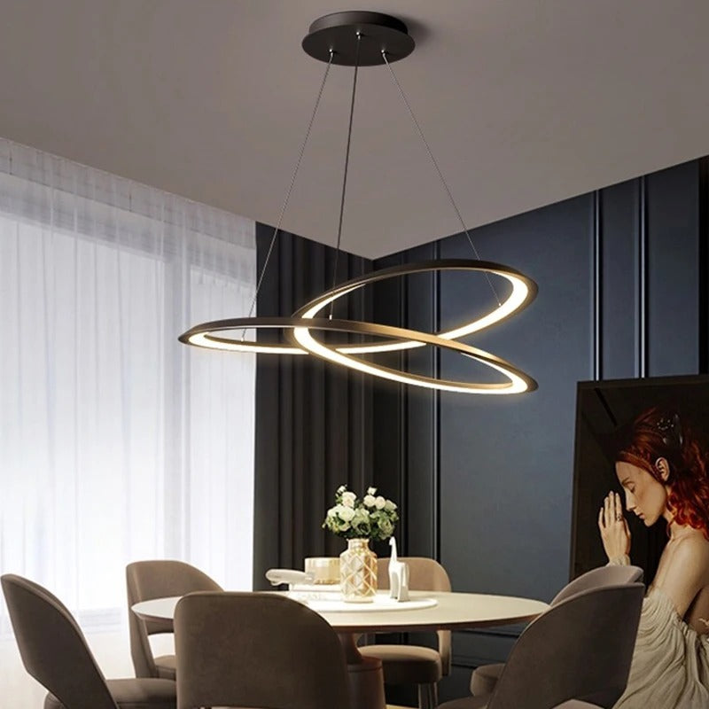 Sundström Modern Infinite Loop Organic Flow Pendant Lamp