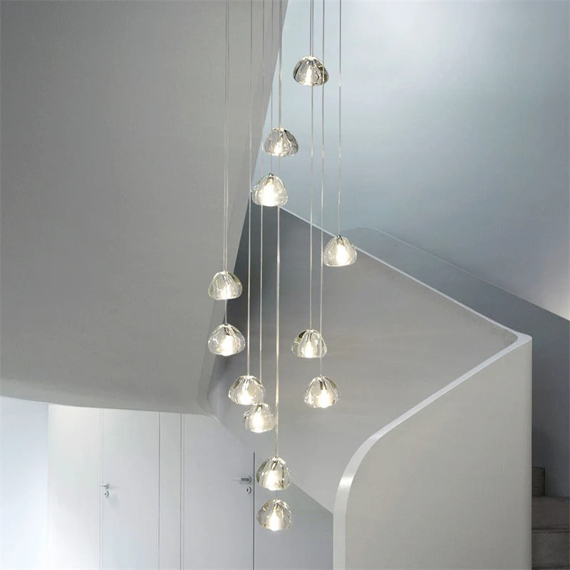 Norlick Lux Crystal Gems Modern Chandelier Lamp