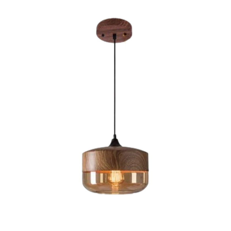 Emblari Scandinavian Glass Jar Pendant Lamp