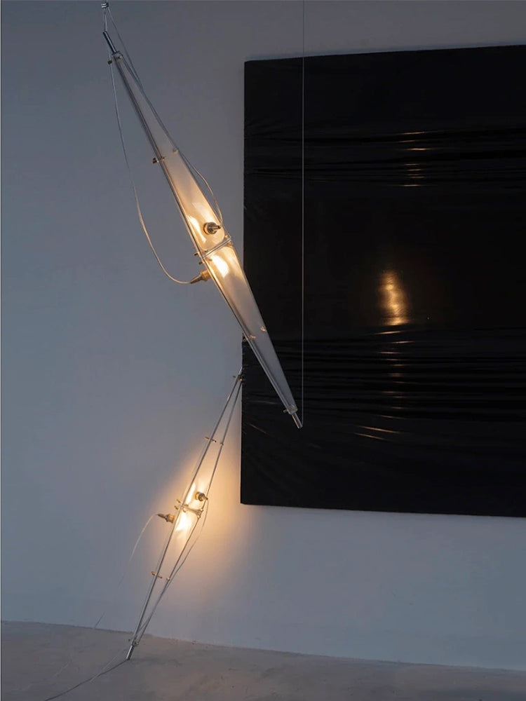 Elofka Long Glass Wing Pendant Light