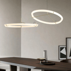 Vigga Suspended Sculptural Ring Pendant Light