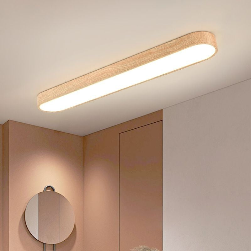 Ainoxel Wooden Flush Mount Ceiling Light