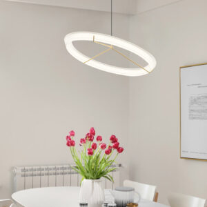 Vigga Suspended Sculptural Ring Pendant Light