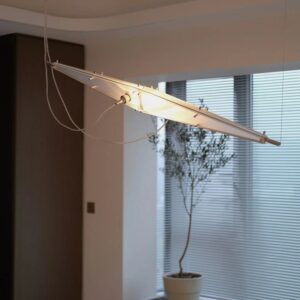 Elofka Long Glass Wing Pendant Light