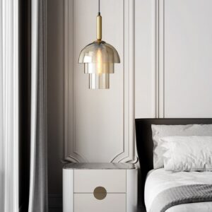Thenvor Amber Mist Pendant Light