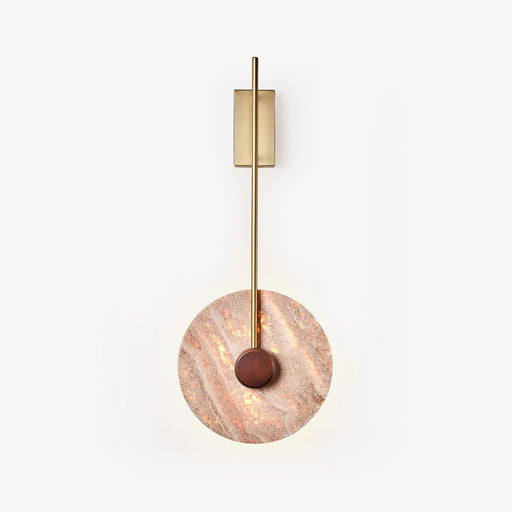 Disc Travertine Wall Lamp