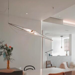 Elofka Long Glass Wing Pendant Light