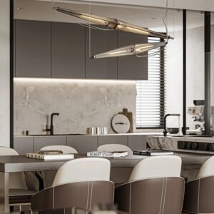 Elofka Long Glass Wing Pendant Light
