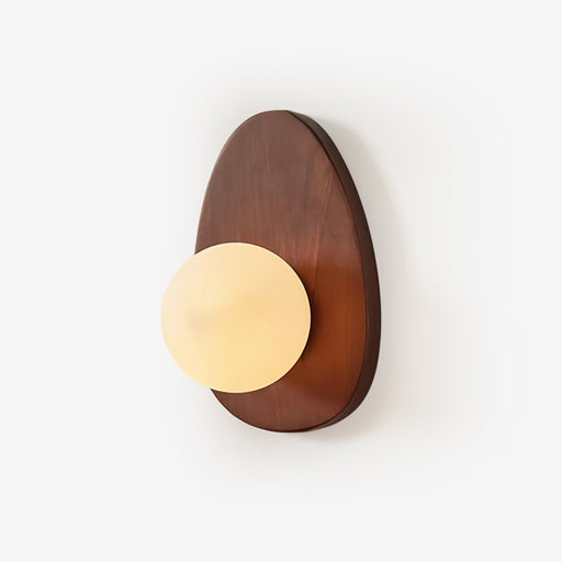 Orba Walnut Plug-in Wall Lamp