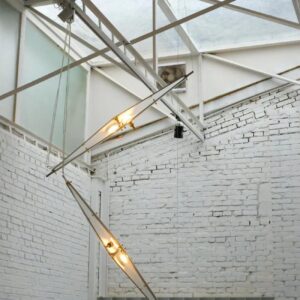 Elofka Long Glass Wing Pendant Light