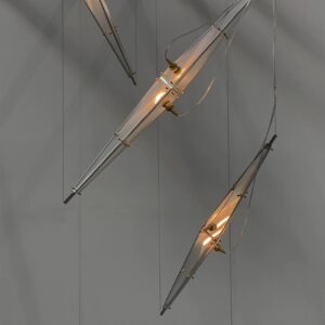 Elofka Long Glass Wing Pendant Light