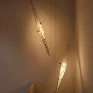 Elofka Long Glass Wing Pendant Light