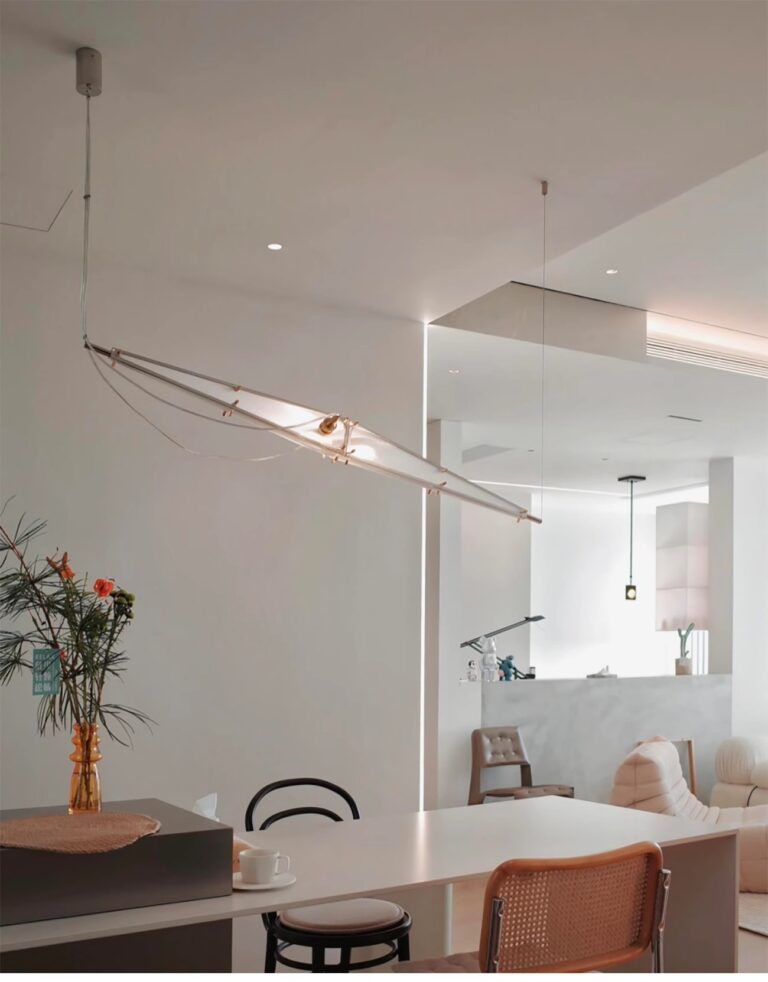 Elofka Long Glass Wing Pendant Light