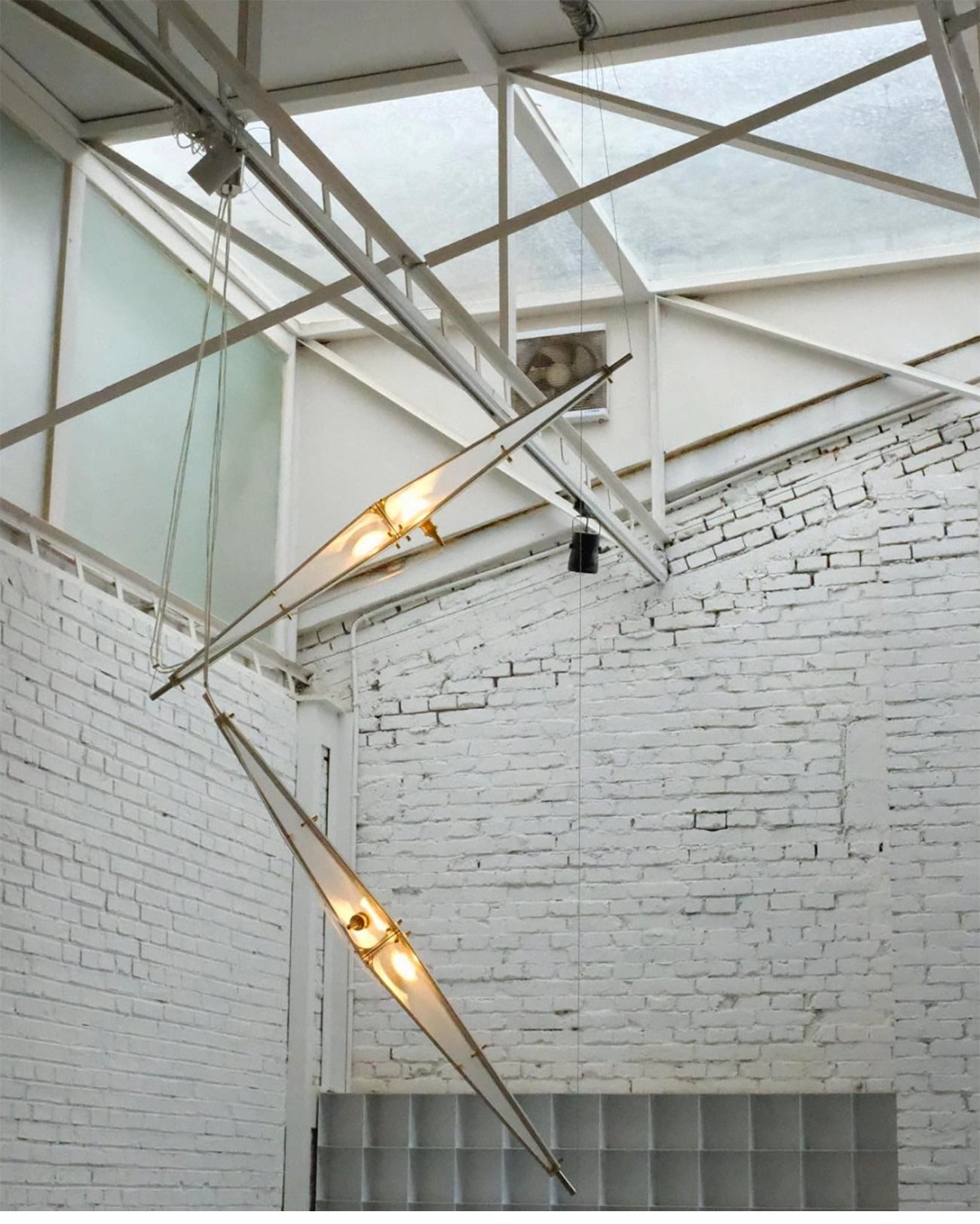 Elofka Long Glass Wing Pendant Light