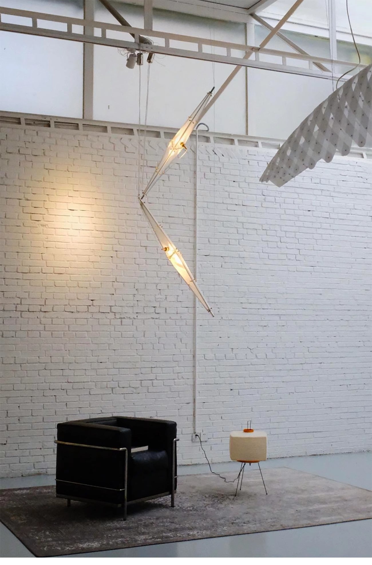 Elofka Long Glass Wing Pendant Light