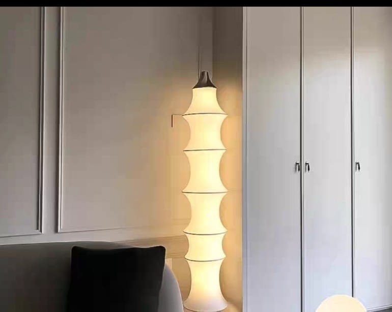 Nordic Minimalist Fabric Wabi Sabi Led Floor lamp