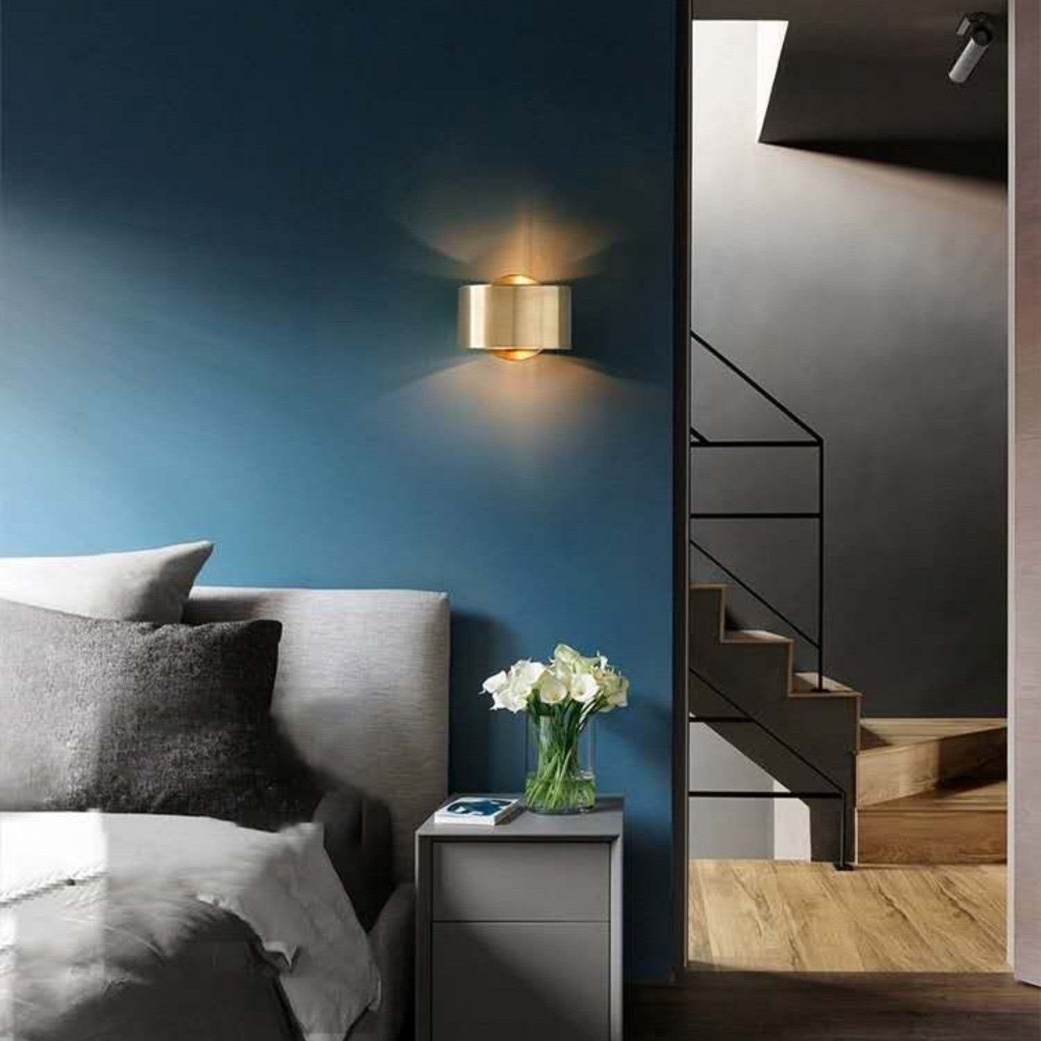 Lenuistt Up Down Drum Wall Lamp