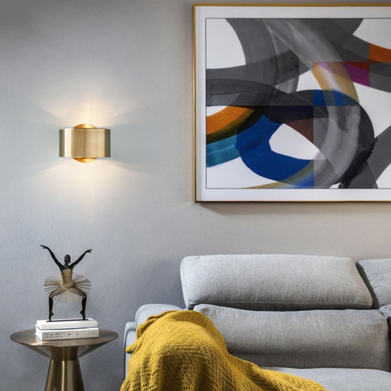 Lenuistt Up Down Drum Wall Lamp