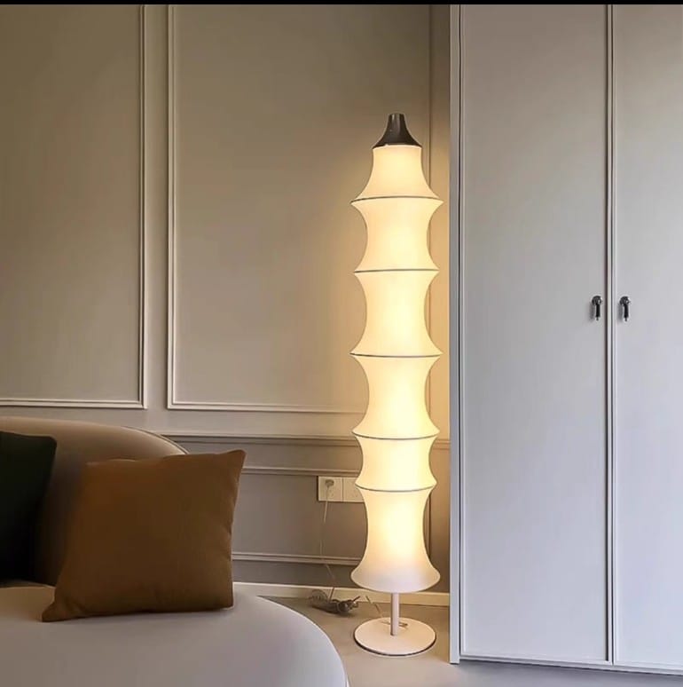 Nordic Minimalist Fabric Wabi Sabi Led Floor lamp