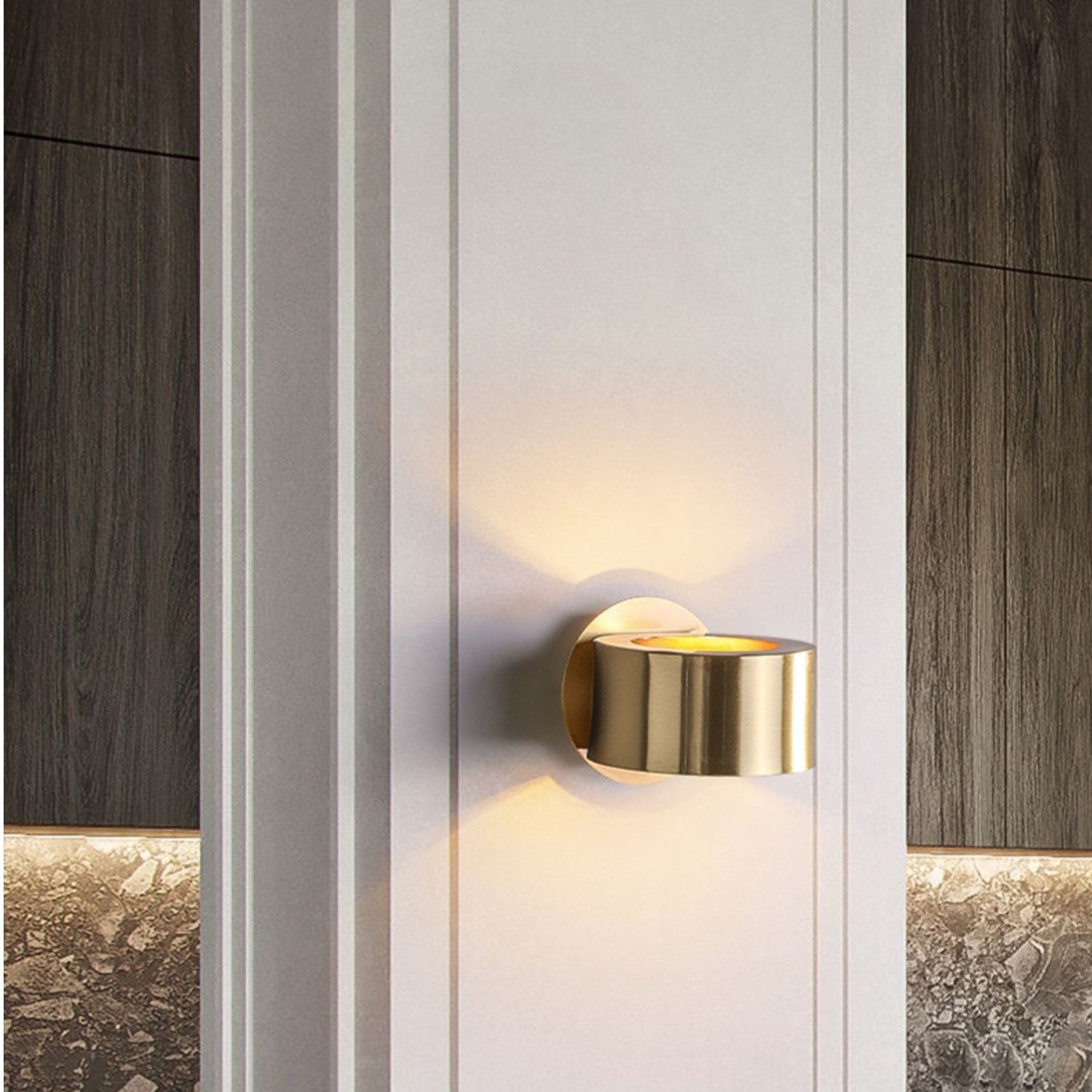 Lenuistt Up Down Drum Wall Lamp