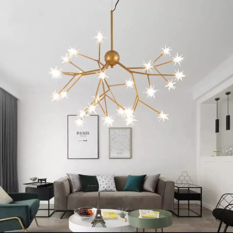 LED Starry Design Modern Simple Decorative Pendant Light